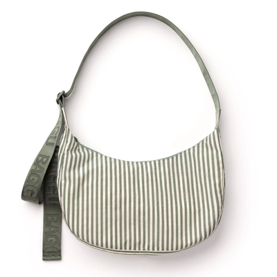 Crescent Bags - Sage Stripe