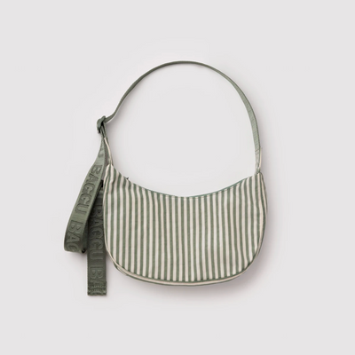 Crescent Bags - Sage Stripe