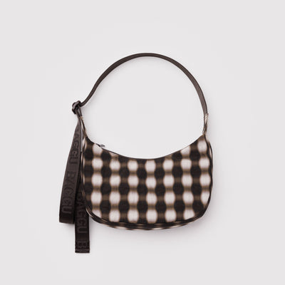 Crescent Bags - Blurred Brown Gingham