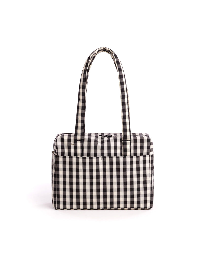 Everyday Cloud Bag - Black & Cream Gingham