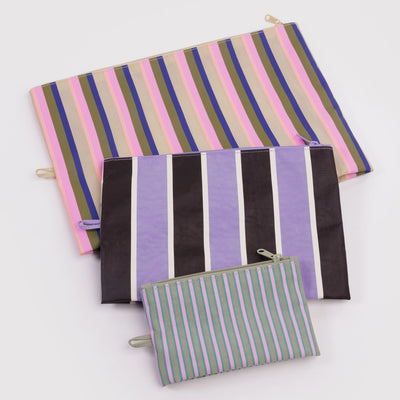 Go Pouch Set - Candy Shop Stripes
