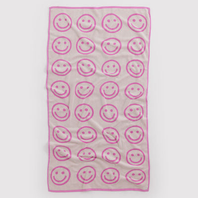 Happy Bath Towel - Pink