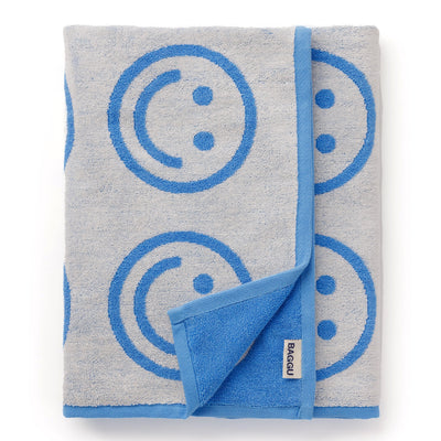 Happy Bath Towel - Sky Blue