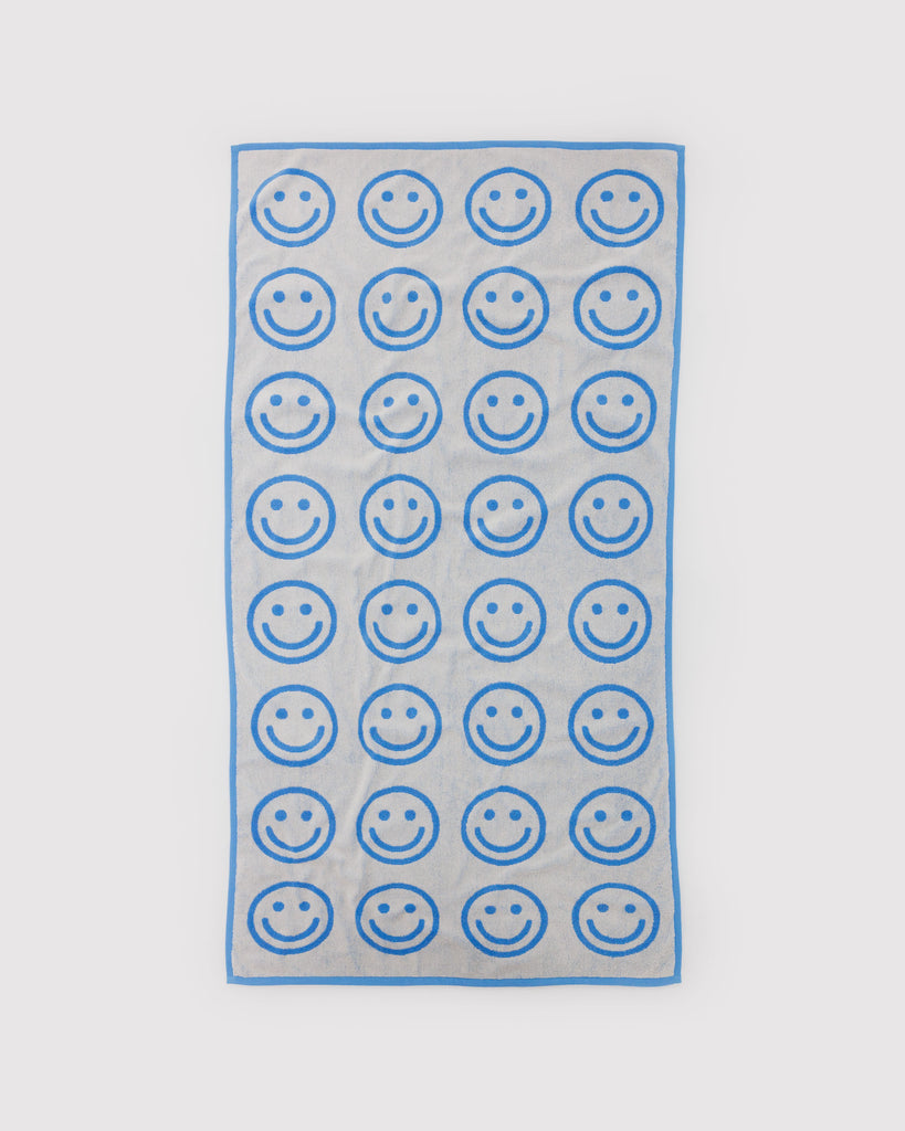 Happy Bath Towel - Sky Blue