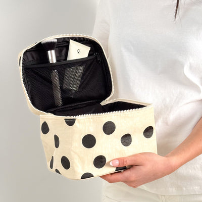 Large Cosmetic Case - Polka Dot