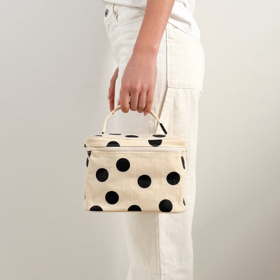 Large Cosmetic Case - Polka Dot