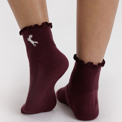 Lettuce Edge Sock Set - Mahogany & Navy