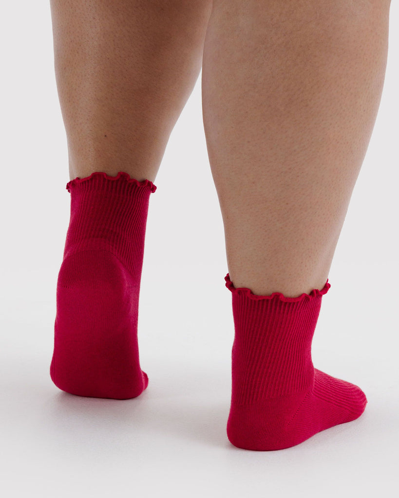 Lettuce Edge Sock Set - Wild Plum & Cherry