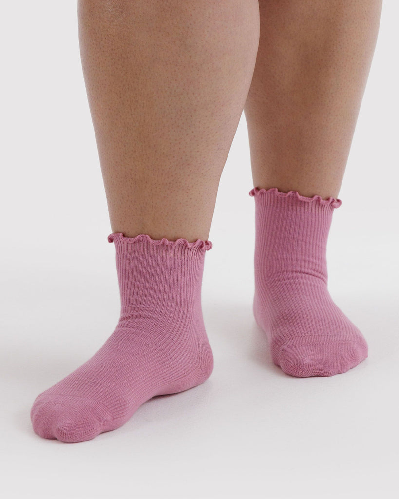 Lettuce Edge Sock Set - Wild Plum & Cherry