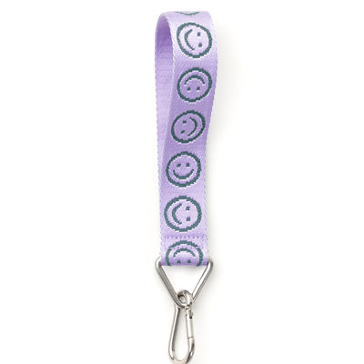 Lilac Happy Keychain
