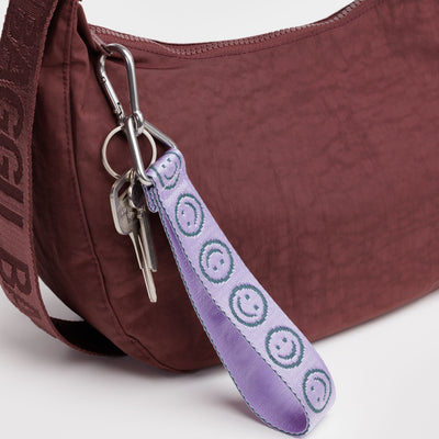 Lilac Happy Keychain