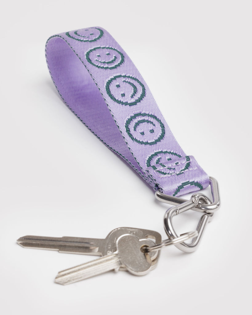 Lilac Happy Keychain