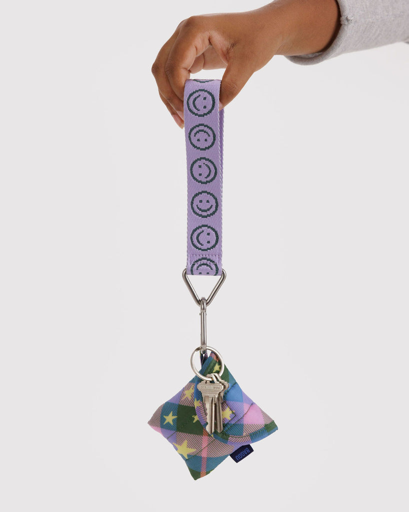 Lilac Happy Keychain