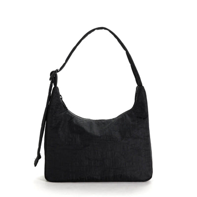 Mini Nylon Shoulder Bag - Black