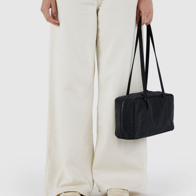 Nylon Bowler Bag - Black