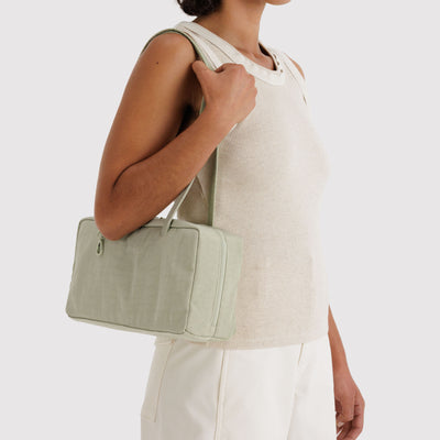 Nylon Bowler Bags - Celadon