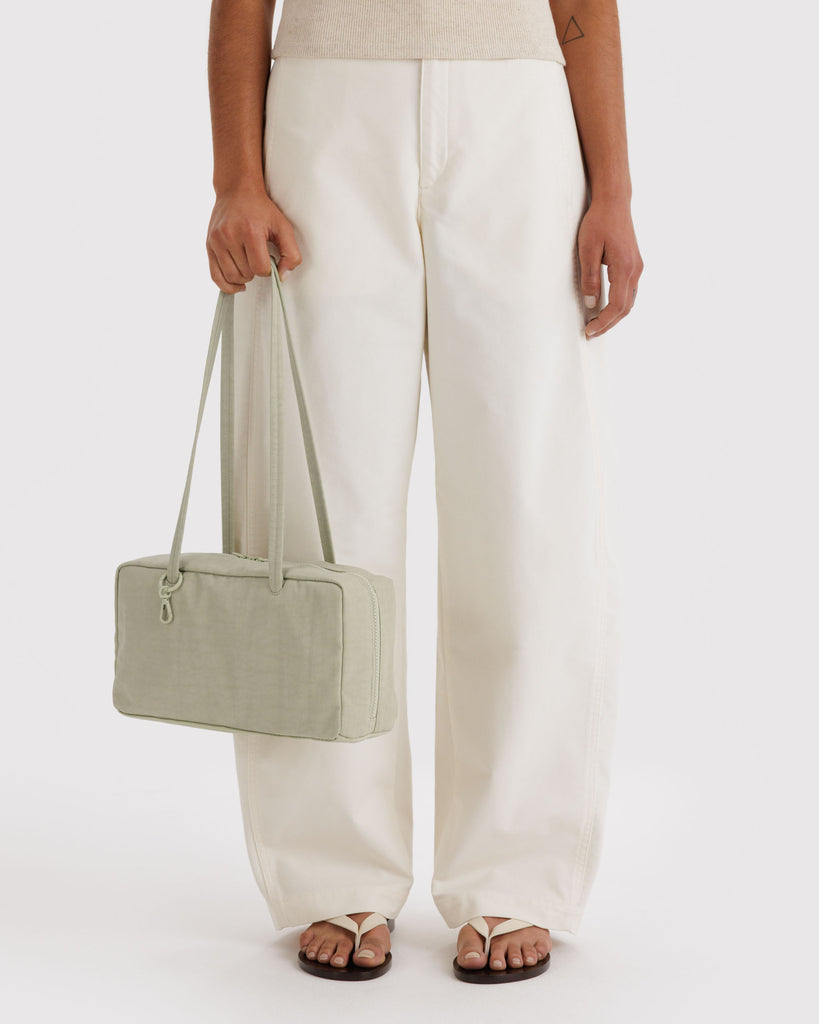 Nylon Bowler Bags - Celadon