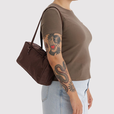 Nylon Bowler Bags - Coffee