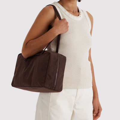 Nylon Bowler Bags - Coffee