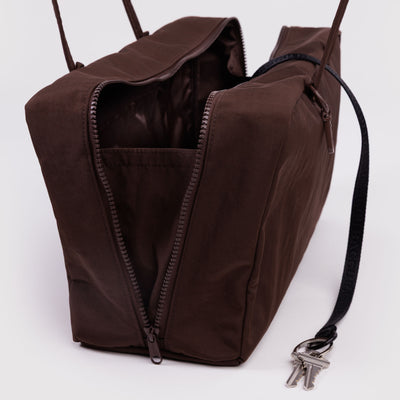 Nylon Bowler Bags - Coffee