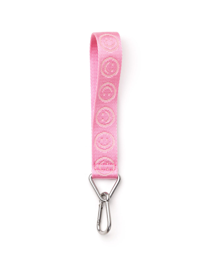 Pink Happy Keychain