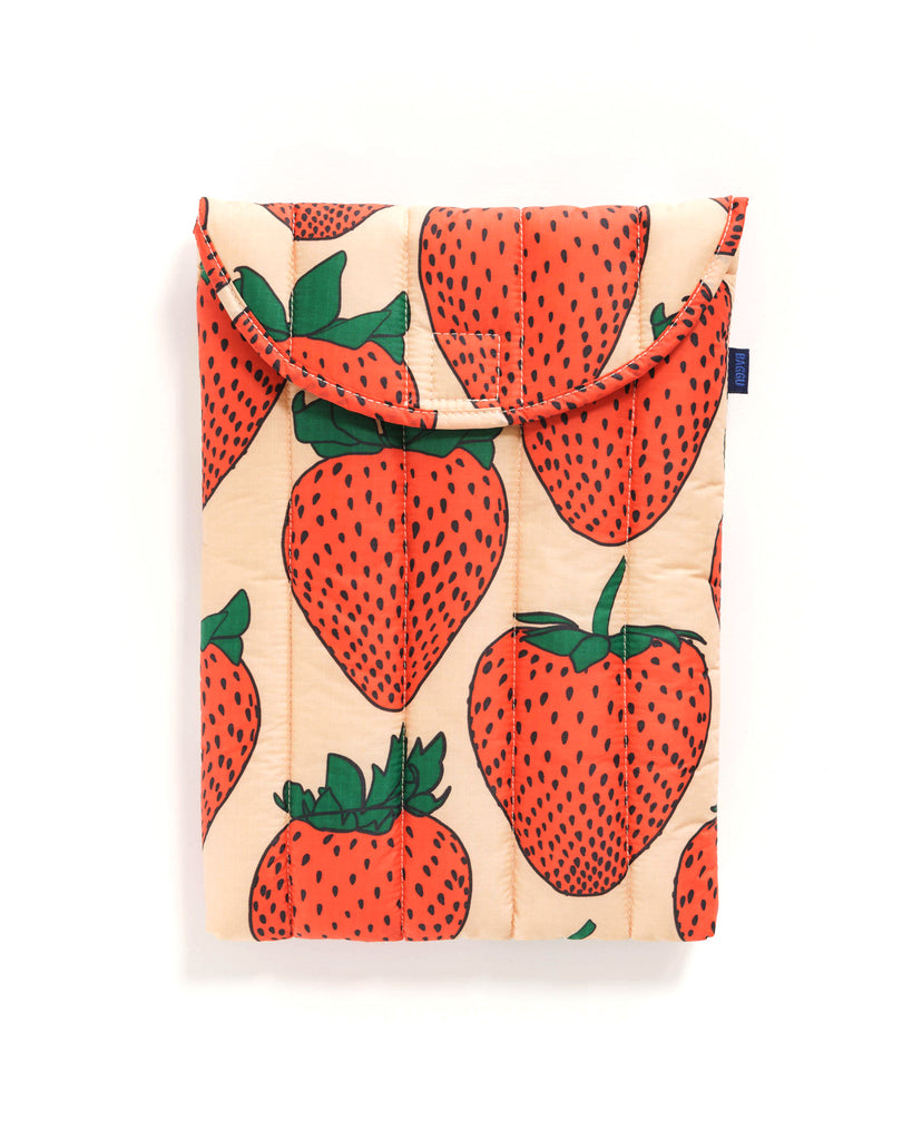 Puffy Laptop Sleeve - Strawberry