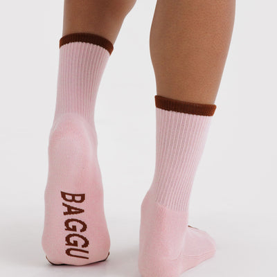 Ribbed Socks - Blush