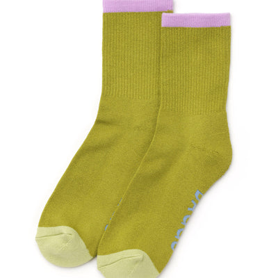 Ribbed Socks - Olive