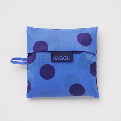 Shopping Carry Bag - Blue Polka Dot