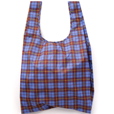 Shopping Carry Bag - Blue Tartan
