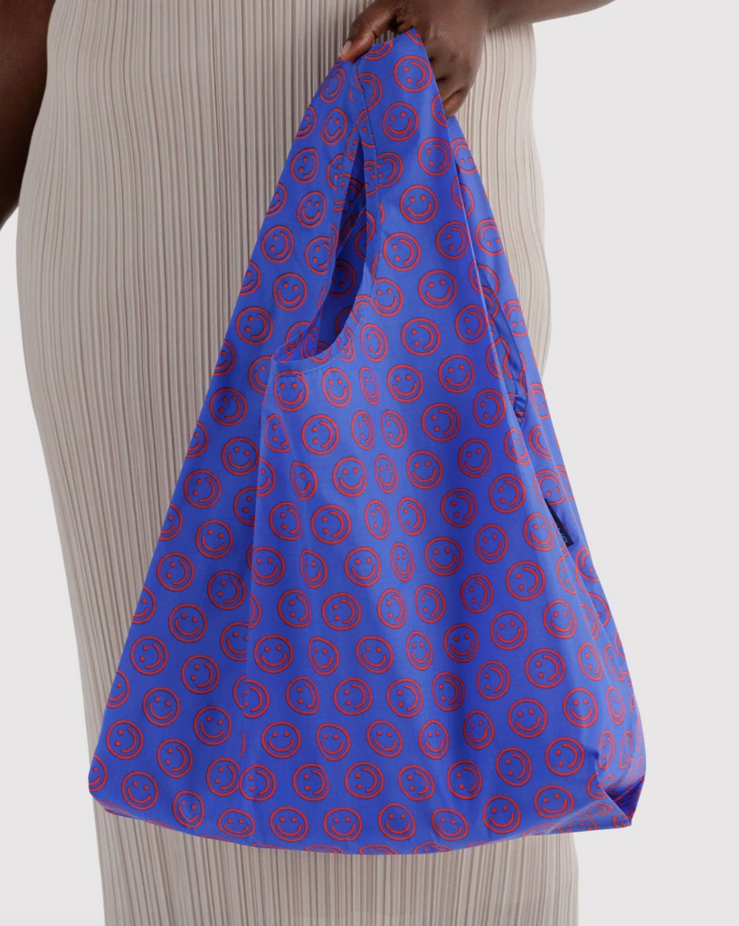 Shopping Carry Bag - Cobalt Happy