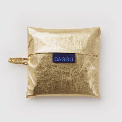 Shopping Carry Bag - Gold Metallic