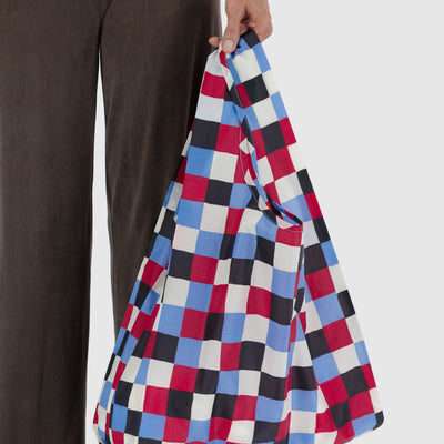 Shopping Carry Bag - Painted Check