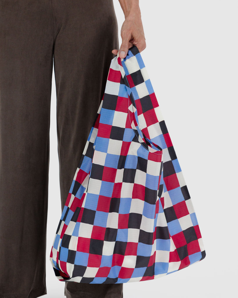 Shopping Carry Bag - Painted Check