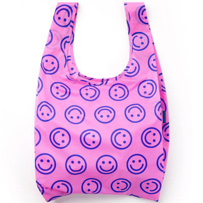 Shopping Carry Bag - Pop Pink Happy