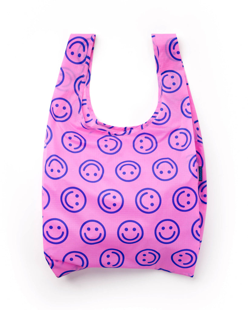Shopping Carry Bag - Pop Pink Happy