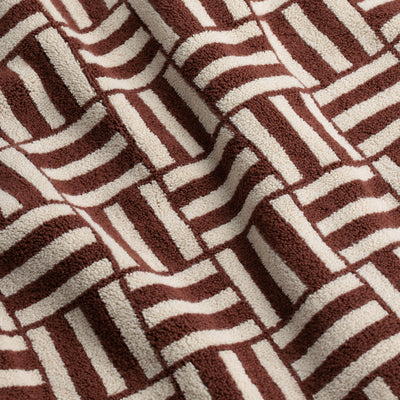 Saroma Bath Mat - Mudbrick & Crème