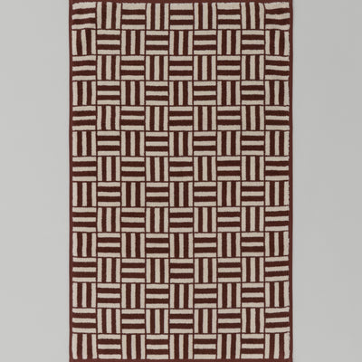 Saroma Bath Mat - Mudbrick & Crème