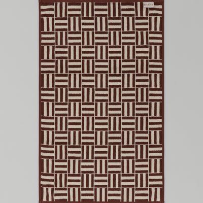Saroma Bath Mat - Mudbrick & Crème