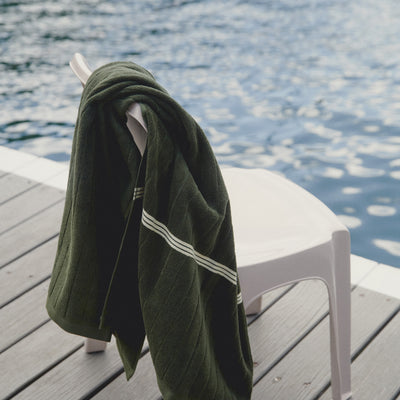 St Bathans Bath Towel - Moss