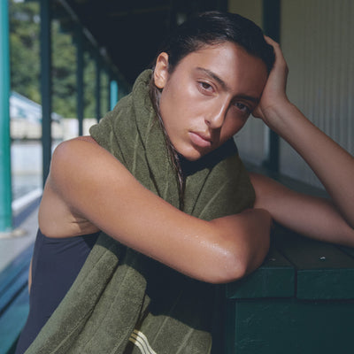 St Bathans Bath Towel - Moss