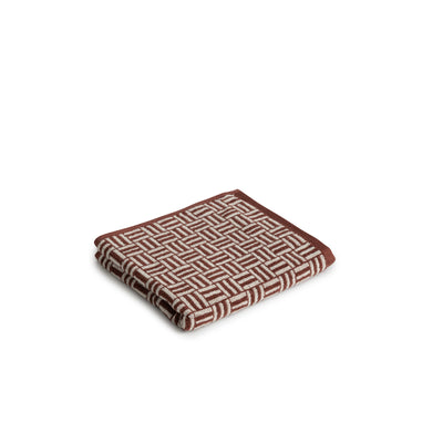 Torrens Hand Towel - Mudbrick & Crème