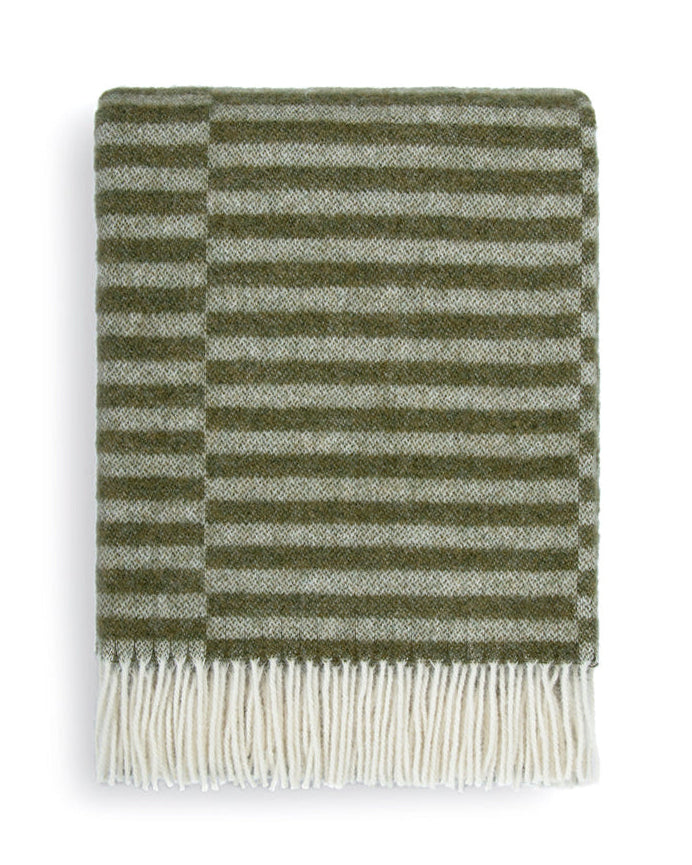 NZ Wool Throw - Noah Olive