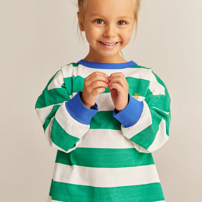 The Club Tee - Green Stripe