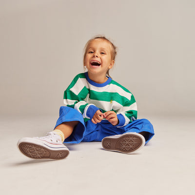 The Club Tee - Green Stripe