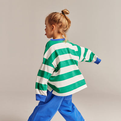 The Club Tee - Green Stripe