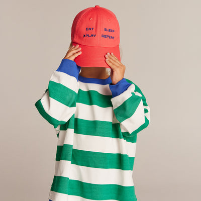 The Club Tee - Green Stripe