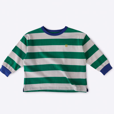 The Club Tee - Green Stripe