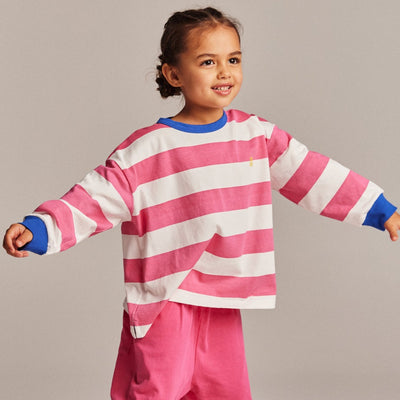 The Club Tee - Pink Stripe