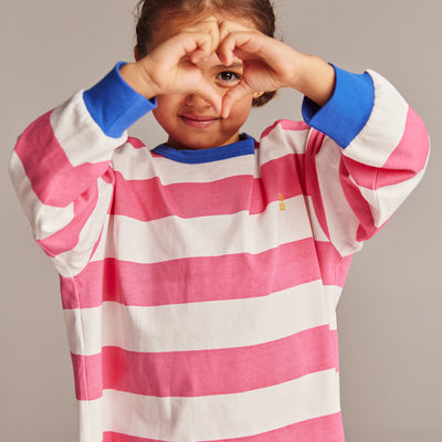 The Club Tee - Pink Stripe